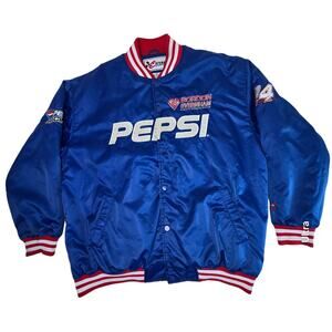 Vintage Chase Authentics Blue Insulated Jacket Nascar Pepsi Gordon #24 Men's XXL